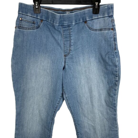 Kim Rogers Women Tummy Control Pull-On Jeans Size 14 - Picture 5 of 6